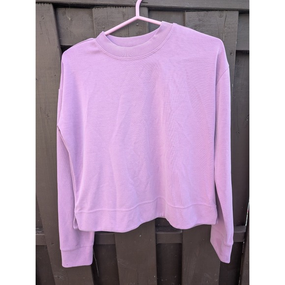 Athleta Tops - Athleta Sweatshirt Womens Size XS Purple Pink Crew Neck Athleisure Flaw